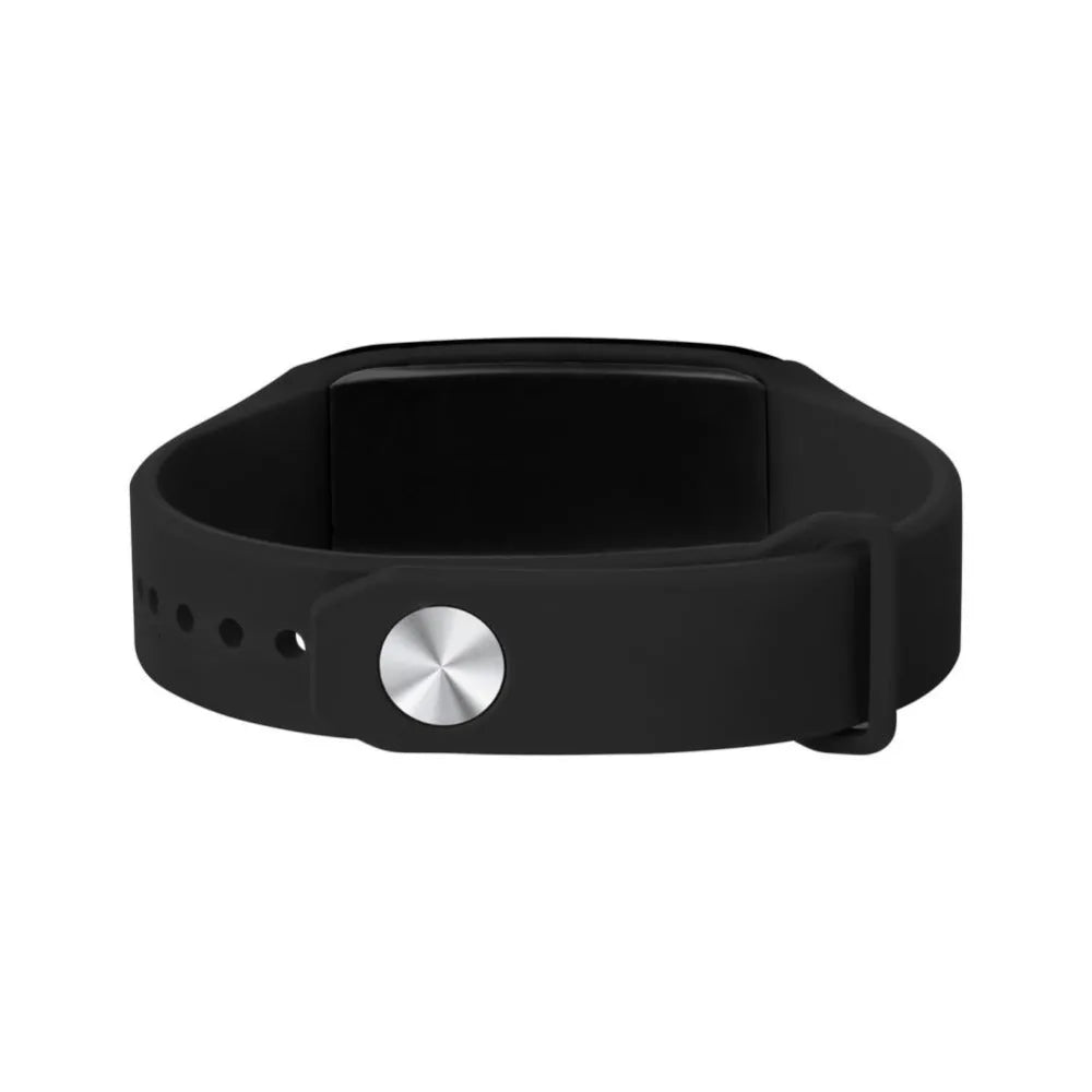 EDAL K18 black silicone wristband with small camera dial for HD video recording.