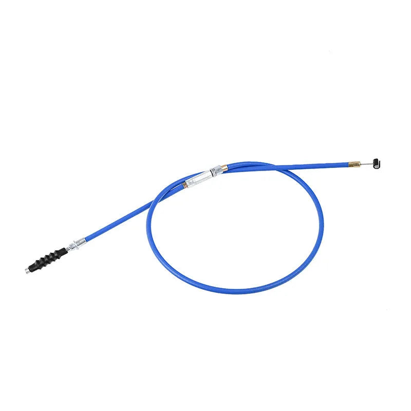Four coloured motorcycle control cables (black, blue, red, yellow) each 0.98m long for Apollo 110-125cc engines.