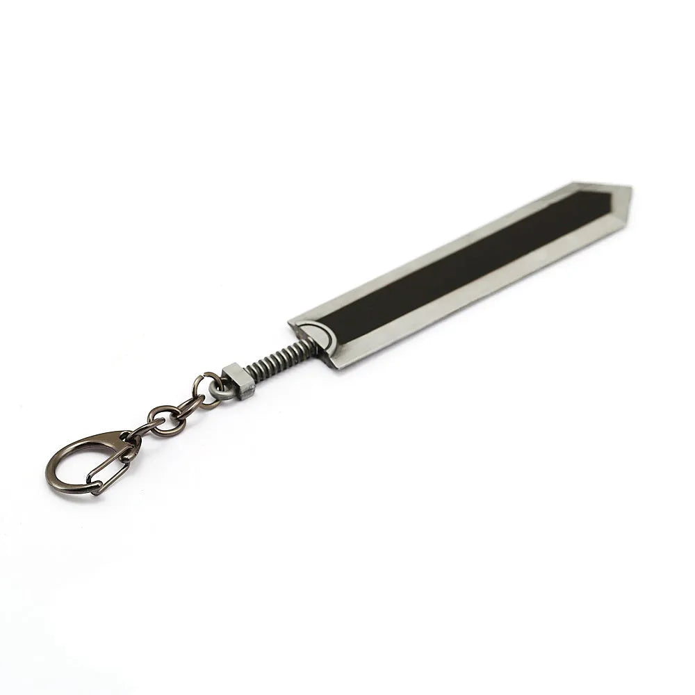 Sword Wind Legend black zinc alloy keychain pendant, approximately 2.0x12cm and 35 grams