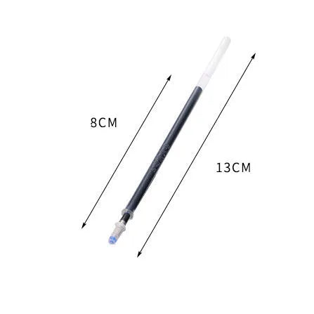 Automatic fade and disappear pen set with pen holder, case, and eight refills for temporary writing.