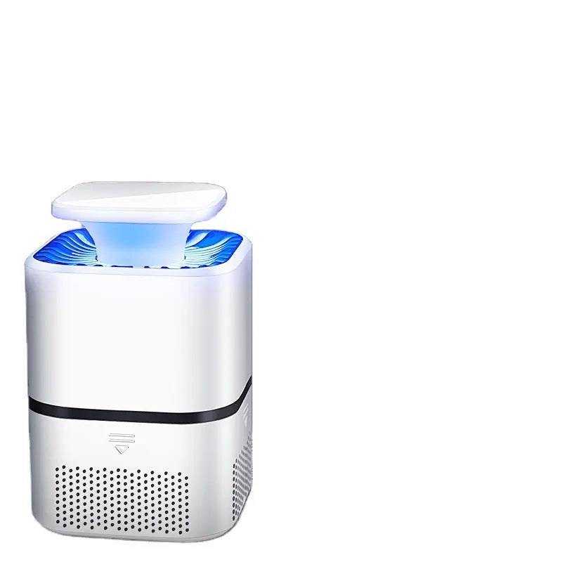 Photocatalyst mosquito killer lamp with USB cable, blue light physical mosquito control, white or black, for home use over 150 square metres.