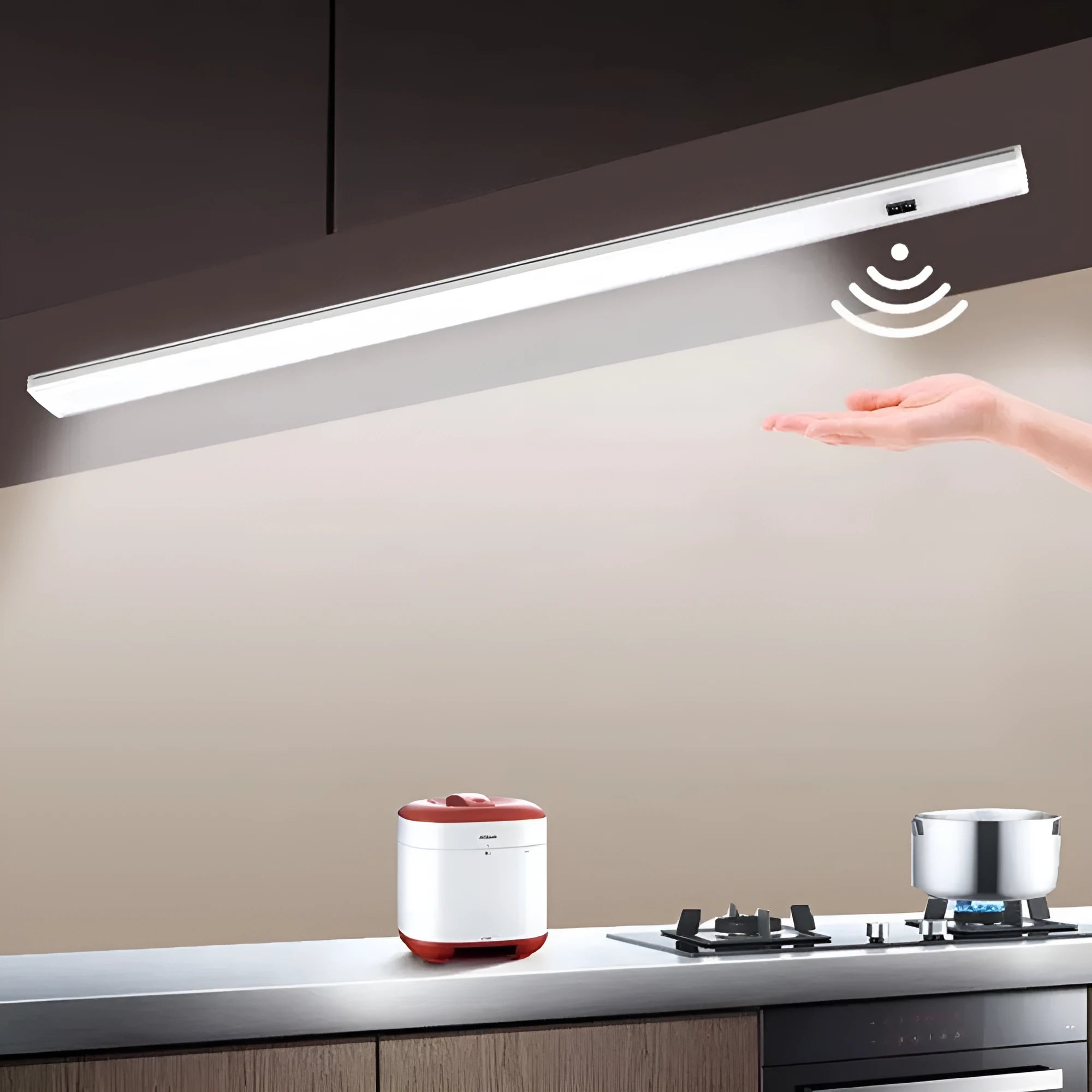 Aluminium profile LED strip bar light for cabinet or bookcase in 30cm 40cm or 50cm lengths.