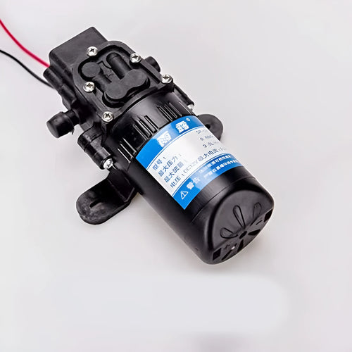12V DC electric water pump motor with backflow colour, 12.5cm size, engineering plastic and pure copper construction