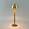 3W LED desk lamp with warm light, alloy body, and 2800mAh battery for portable use