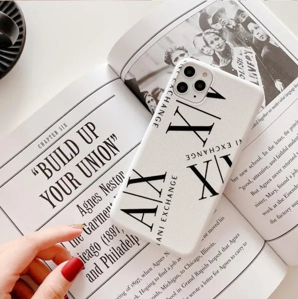 Silicone iPhone case in black, white or red colours compatible with iPhone 11, 7, 8 and X series models