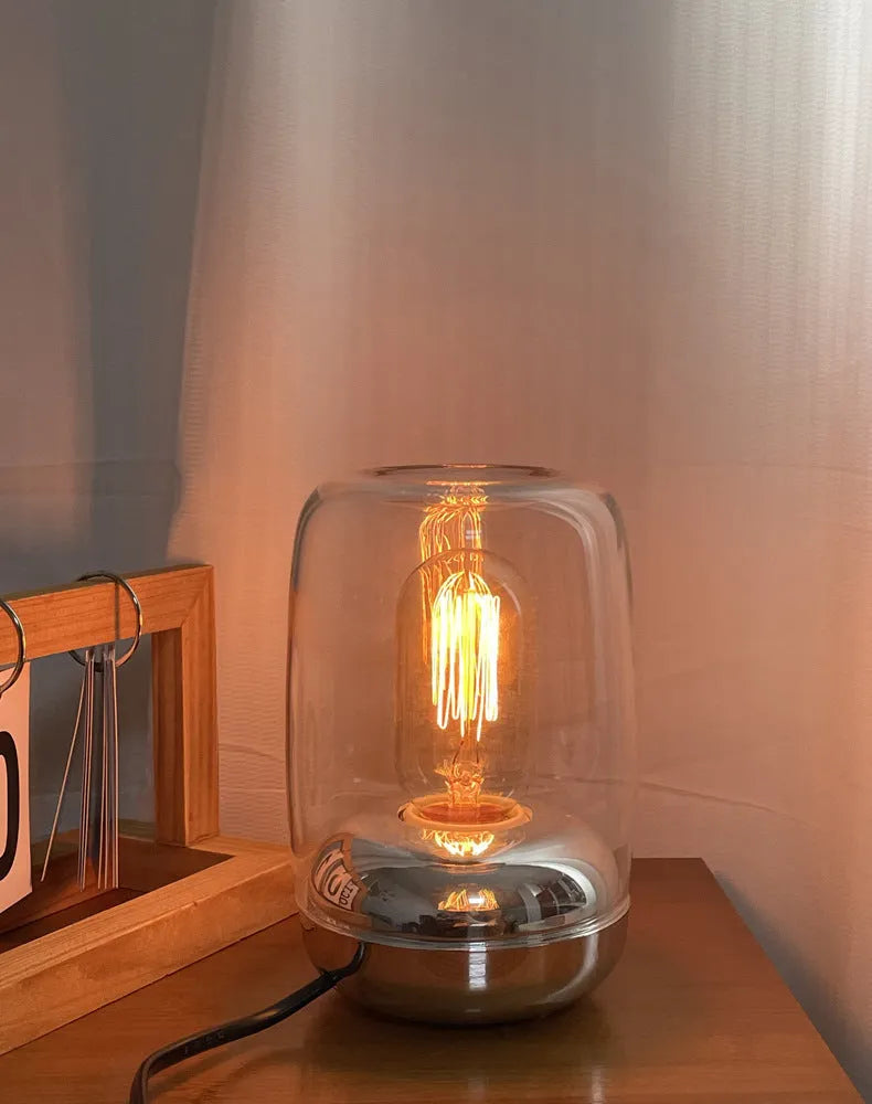 Geometric electric aromatherapy essential oil lamp with modern design for bedside lighting