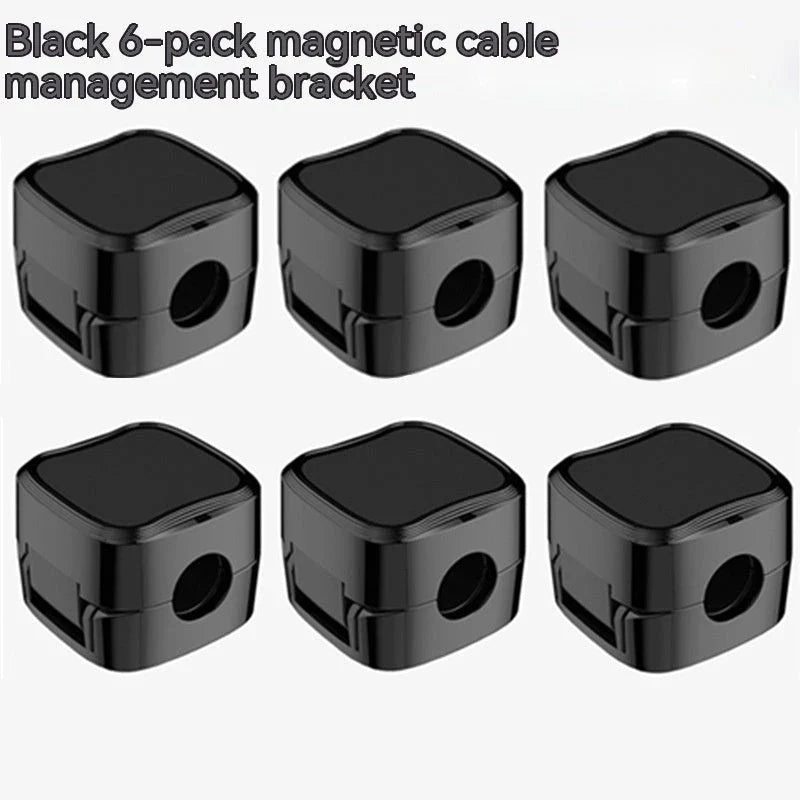 Premium Magnetic Cable Organizer for under desk, adjustable cord holder and wire management system