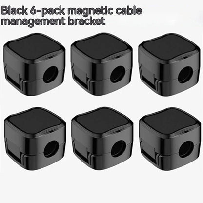 Premium Magnetic Cable Organizer for under desk, adjustable cord holder and wire management system