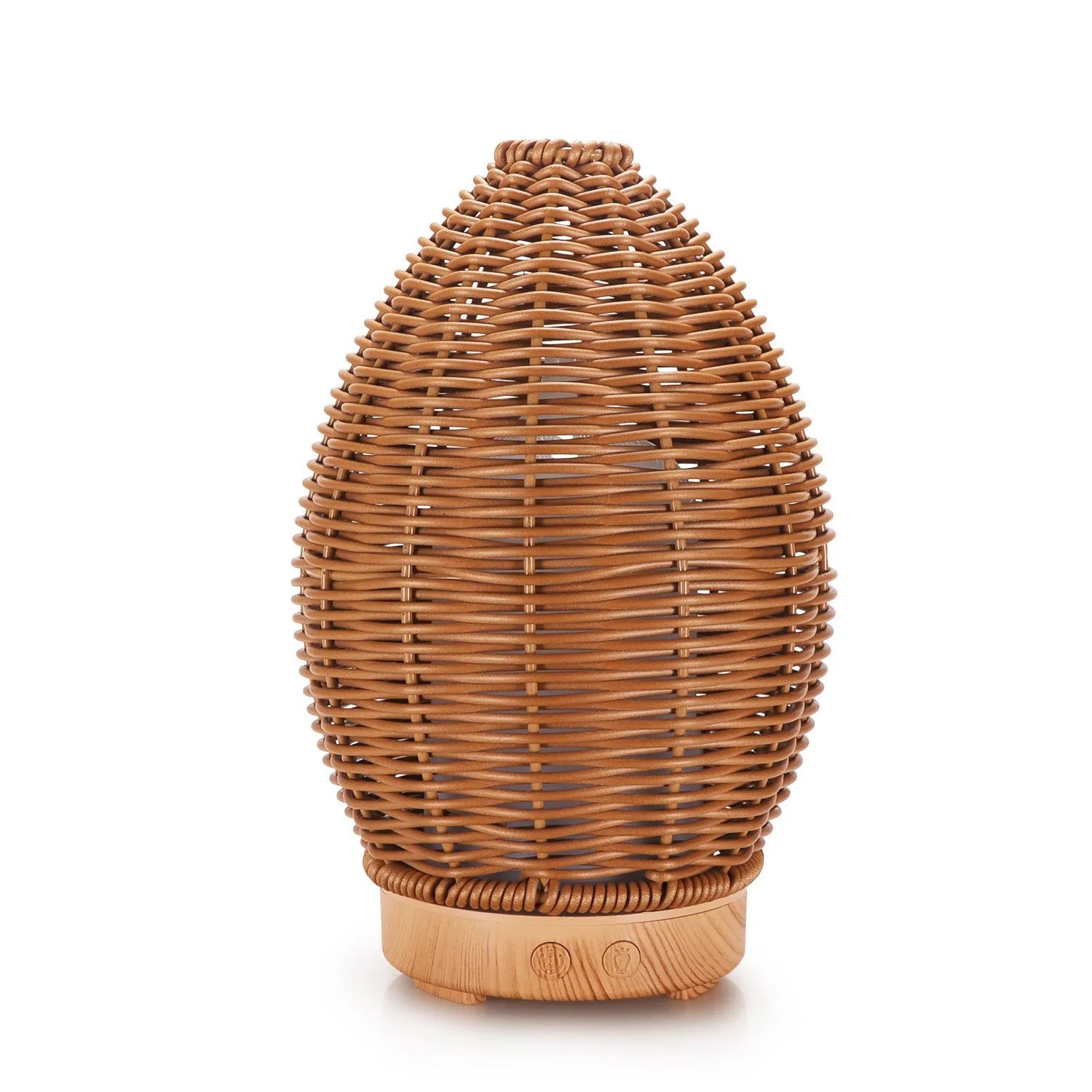 Light wood grain hollow rattan aroma diffuser with UK plug for essential oils
