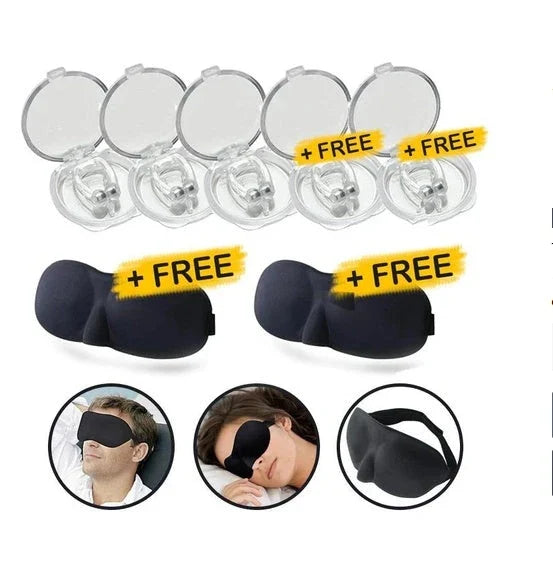 Silicone magnetic anti-snore nose clip for peaceful, quiet sleep