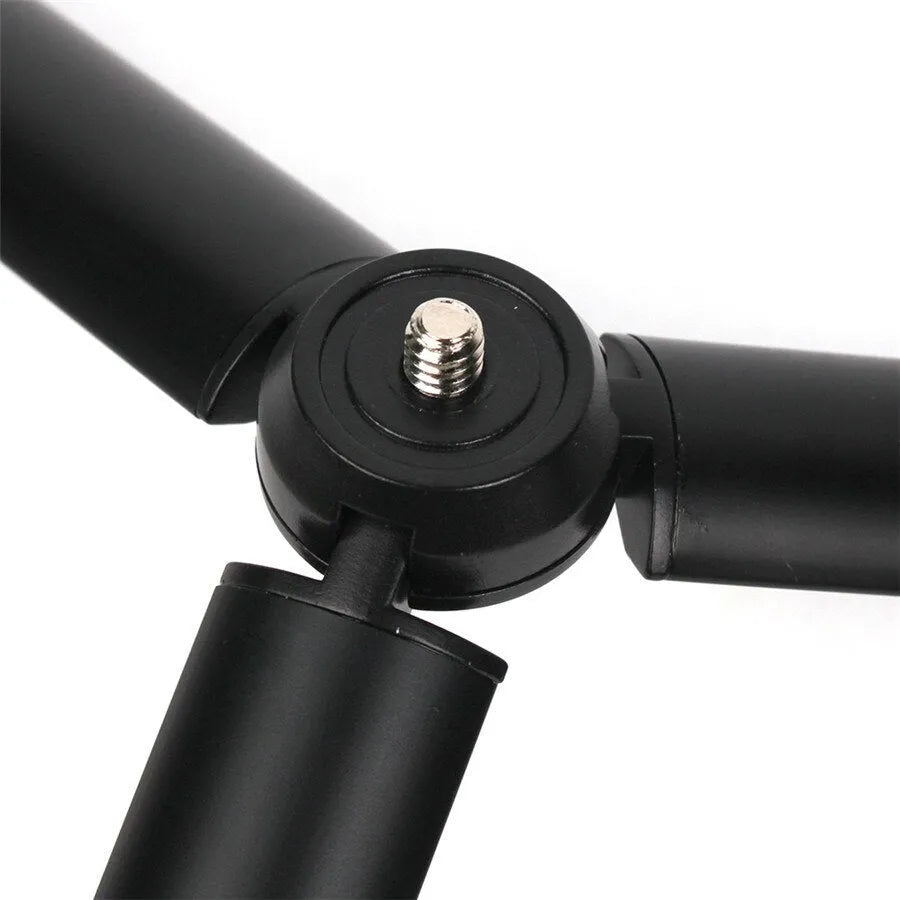 Black aluminium mobile phone PTZ stabilizer tripod compatible with Apple iPhone
