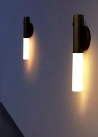 Induction night light with LED, plexiglass shade, motion sensor, 80x43x210mm, brown or white