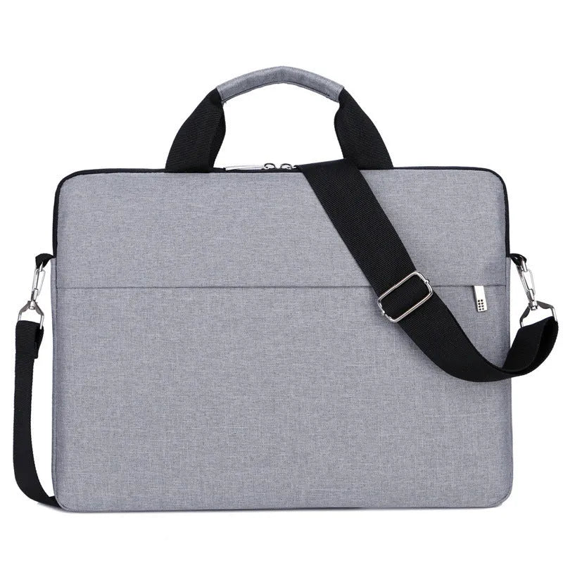 Ultra-thin shoulder bag for 13-inch laptop in Oxford cloth, available in black grey purple