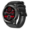 Black S53 outdoor GPS smart watch with zinc alloy frame and silicone band on a wrist.