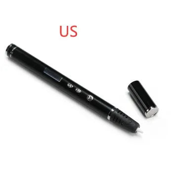3D printing pen for DIY educational toys in black, gold, pink, or silver colour with adjustable speed control
