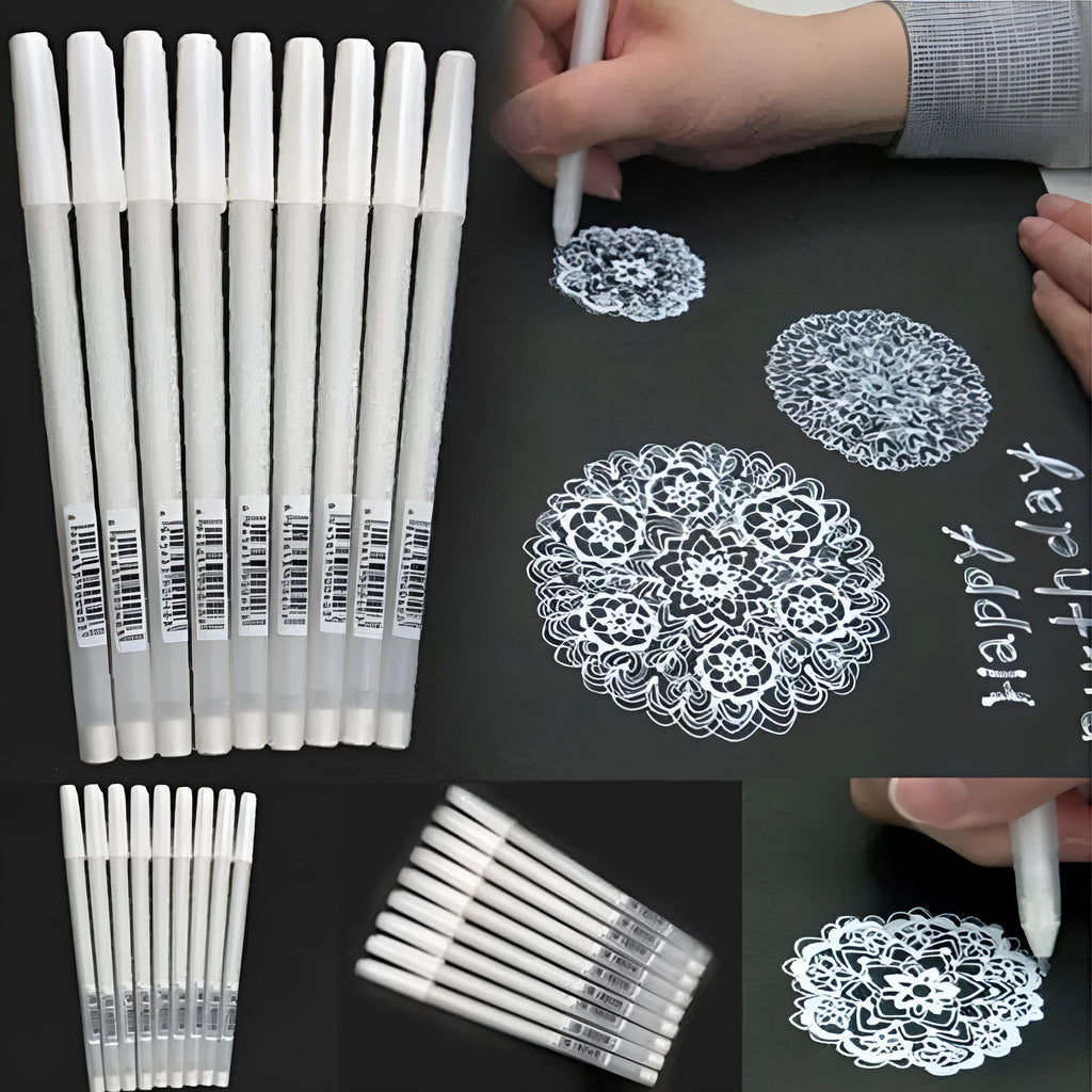 Touchnew hand-painted highlight pen with 0.8mm tip in gold silver white colours for artistic strokes