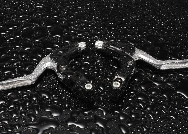 Bicycle all aluminium brake lever in black for mountain bike handlebar