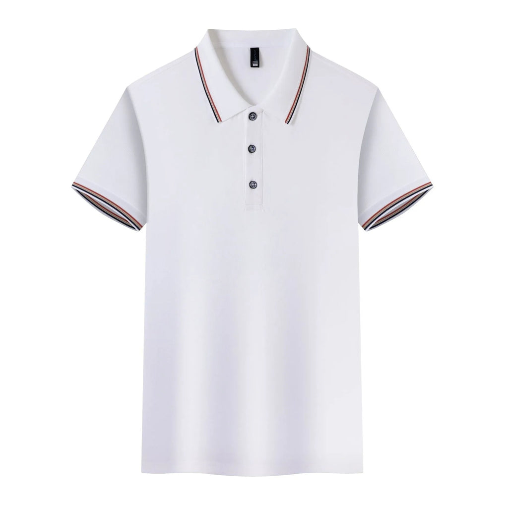 Ice Silk work polo shirt in solid colour showing cooling fabric texture and professional collar design