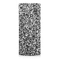 High density EPP foam roller 32 x 14 cm with quincuncial surface, shown in black and white for yoga and muscle massage.