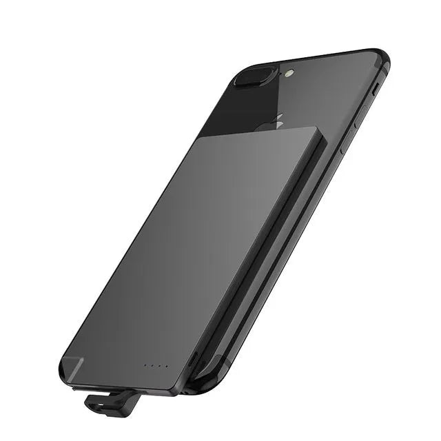 Silver graphene battery power bank measuring 140mm x 72mm x 4mm with 4000mAh capacity