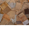 100 retro double-sided mini notes cards in seven vintage colours including antique paper and blossoming flowers designs