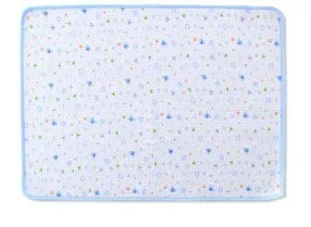 Ecological cotton maternity baby diaper pad in blue, pink, and yellow colour options, sizes 30x45cm to 80x100cm