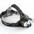 LED head torch with long 300-500 metre beam for camping and outdoor use