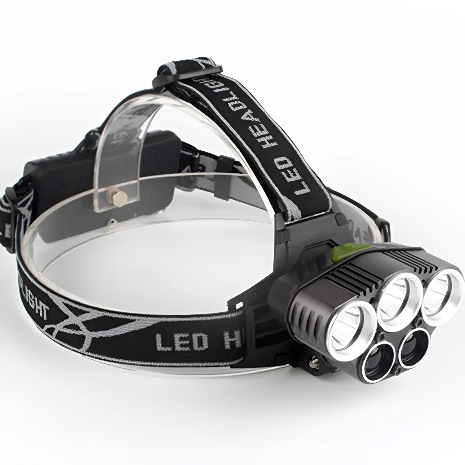 LED head torch with long 300-500 metre beam for camping and outdoor use