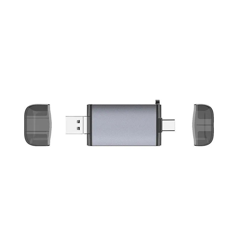 Grwibeou T-933 OTG card reader 6-in-1 upgraded version with USB and card slots for computer and phone data transfer