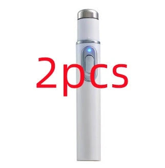 Blue Light Therapy Pen for Treating Acne, Scars, and Wrinkles - Portable Skincare Device with 415nm Blue Light, Heat, and Bio-Electric Current