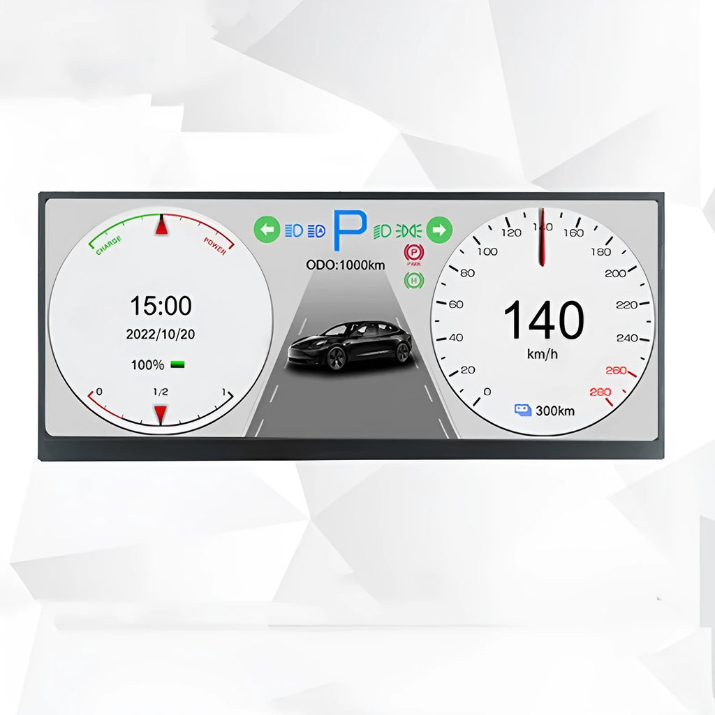 12.3 inch HD vehicle navigation display screen with 1920x720 resolution for car dashboard installation