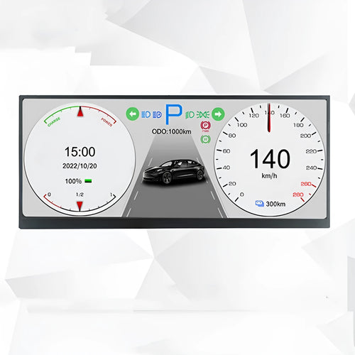 12.3 inch HD vehicle navigation display screen with 1920x720 resolution for car dashboard installation