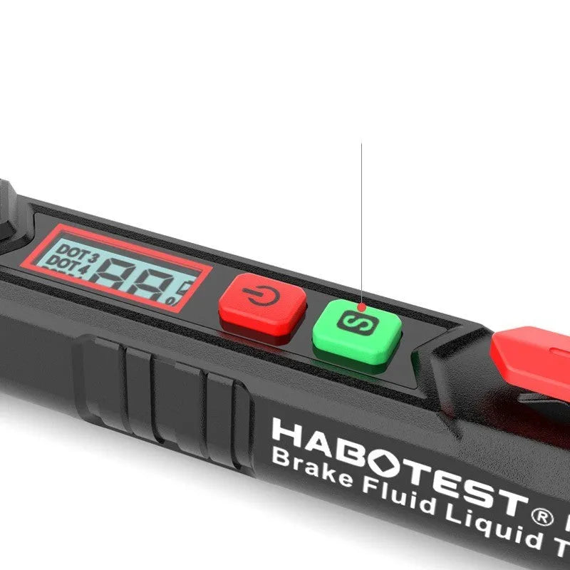 Digital brake fluid tester with display screen for automotive brake oil testing