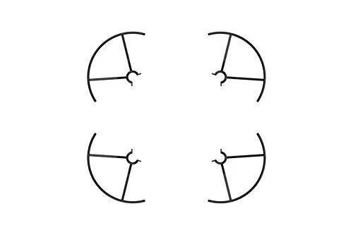 Set of 4 plastic propeller guard rings for Tello drone, anti-collision protection, 50cm and above.