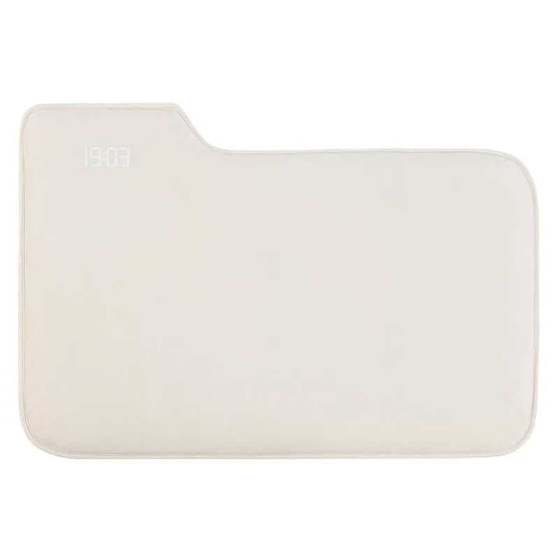 Smart carpet mat alarm clock with cloth velvet shell, 20mm thickness, two size options