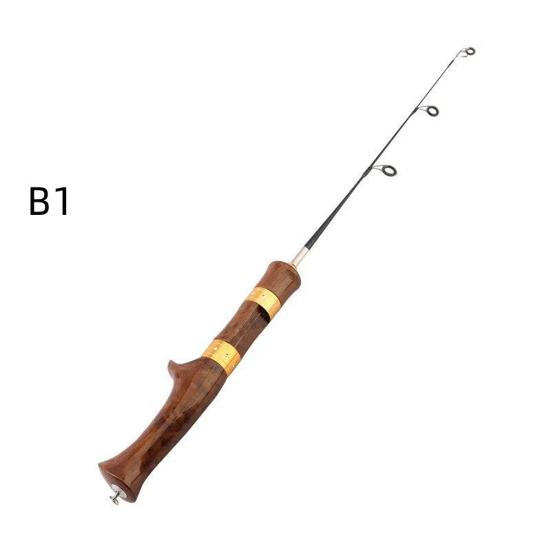 FRP ice fishing pole with straight handle, 30cm length, colour A, for outdoor use