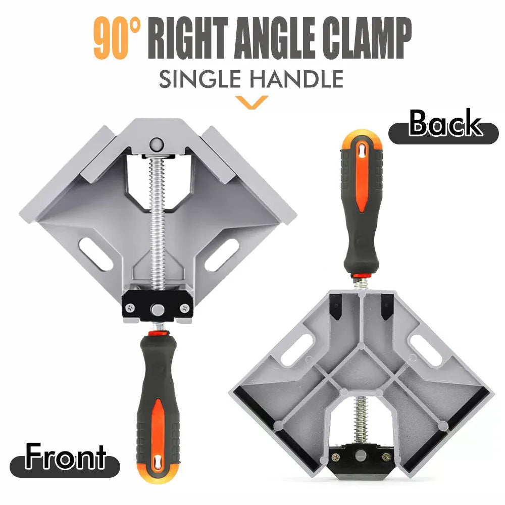 90 degree right angle clamp in aluminium alloy for woodworking corner holding, single or 2PCs option
