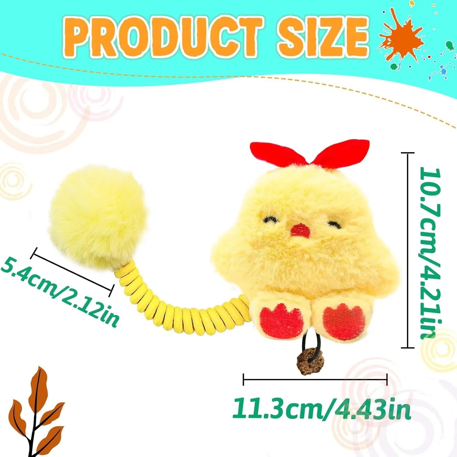 Four-in-one cat interactive toys with silvervine fruit, spring, fuzzy ball, and plush animal designs
