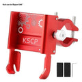 Aluminium alloy bicycle and motorcycle phone holder in black, red, titanium, and black colour options