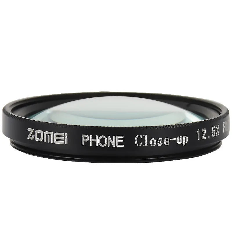 Mobile phone macro lens with aluminium alloy frame and universal clip attachment