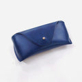 Leather glasses case in black with soft interior for sunglasses and spectacles