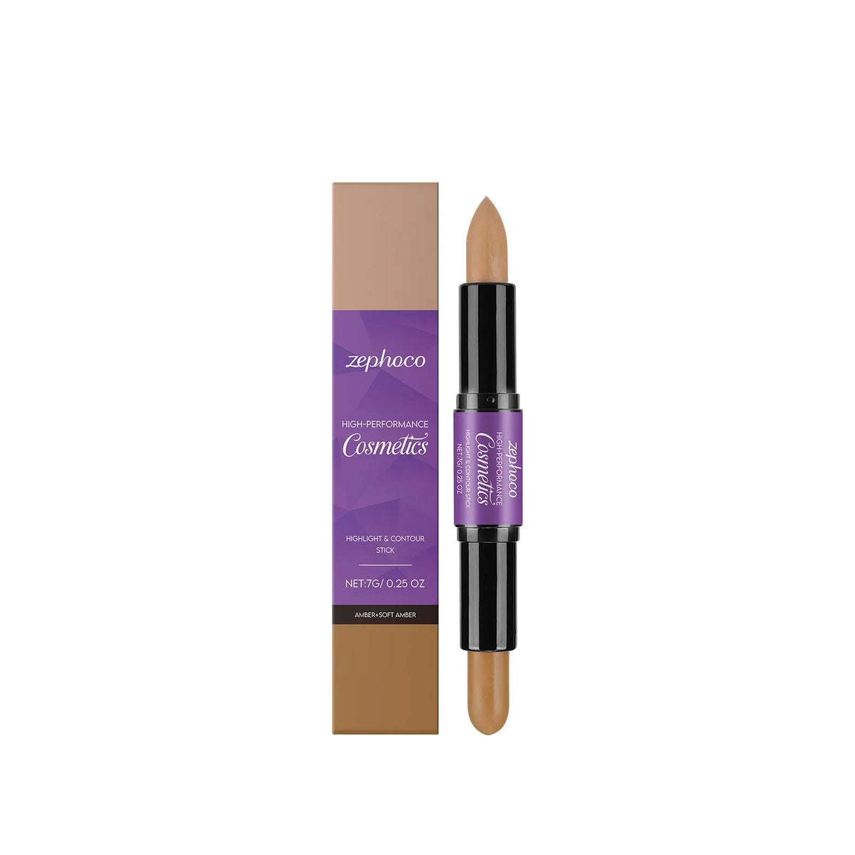 7g dual-ended cream highlight and contour makeup stick in three colour options