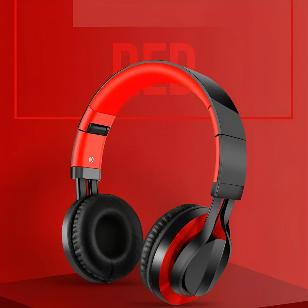 Black wired headphones with microphone, 40mm drivers, and 3.5mm plug for mobile phones
