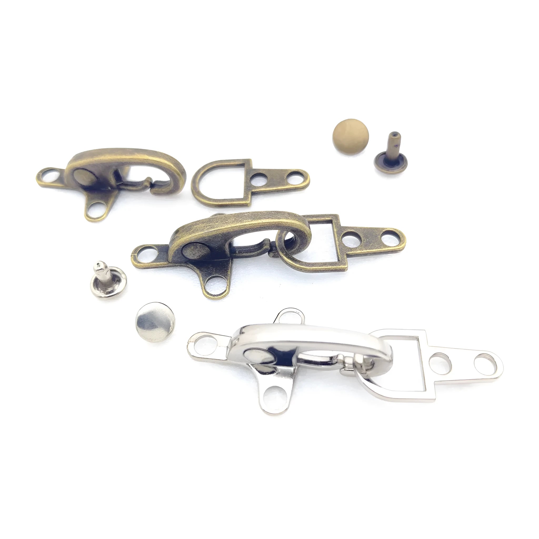 Zinc alloy aircraft buckle hanging clip in bronze, gold, gun, or silver, 5.85 cm size.