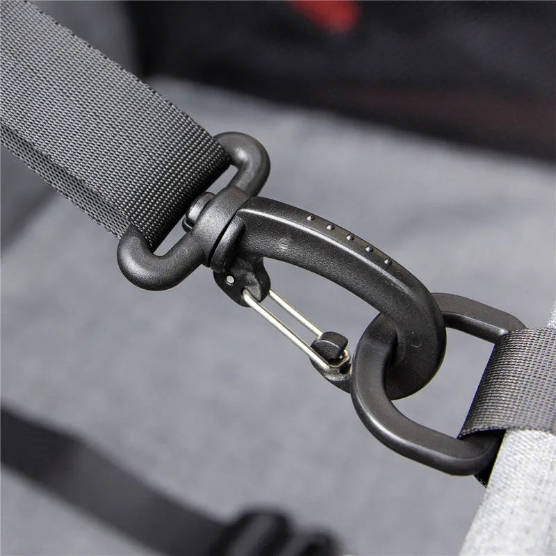 Cloth grey car pet seat cushion with safety straps for dogs, anti-dirty rear seat protector