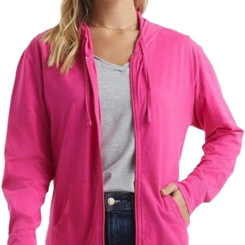 Loose fit solid colour pullover hoodie in black, white, grey, dark blue, sky blue or dark pink.