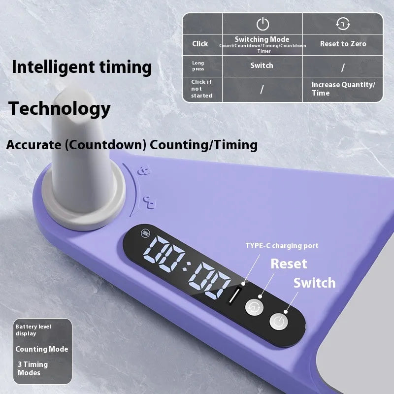 Multifunctional split skiing machine trainer, 85cm PP supine board in Twilight Purple or Peach Sky Pink