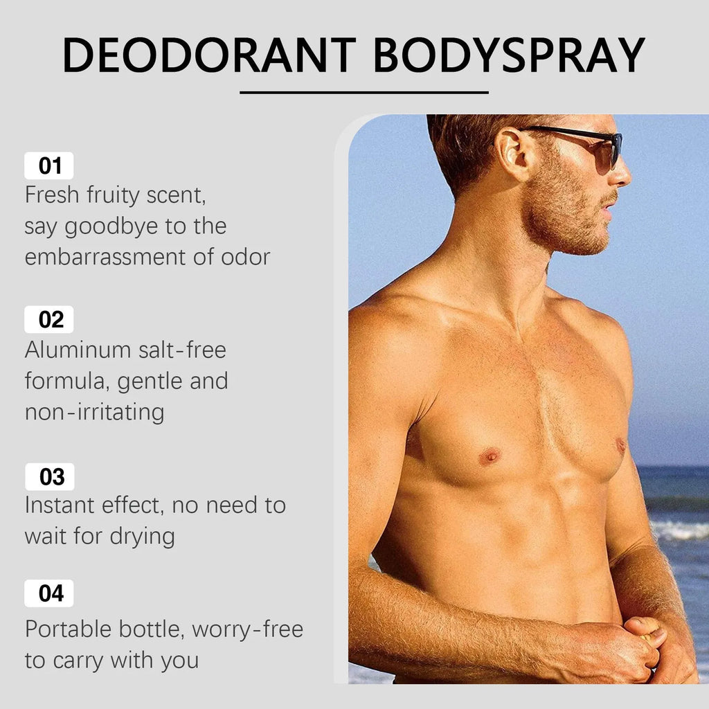 100ml men's fruit fragrance care spray bottle with spray mechanism