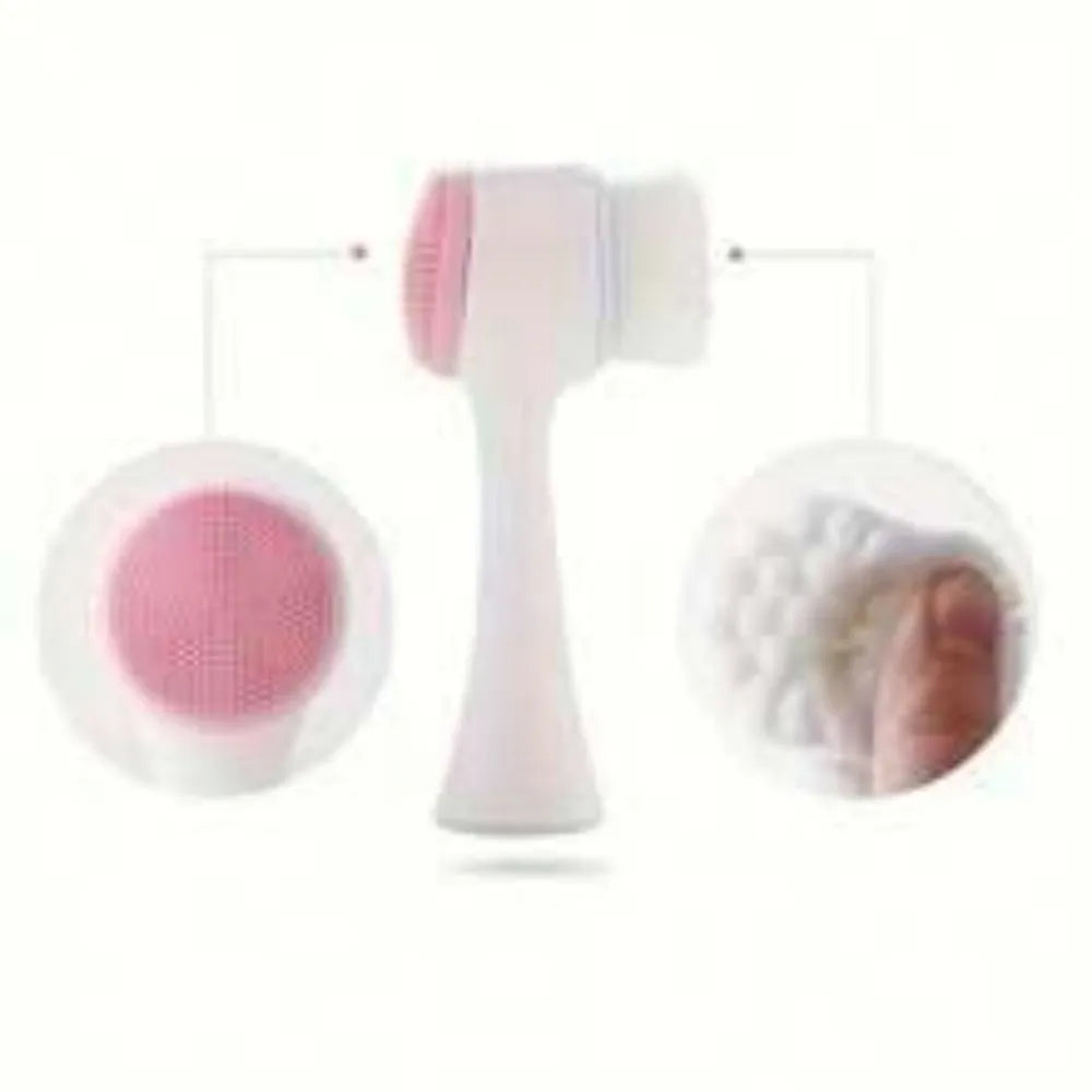 Blue pet paw brush with nylon bristles for gentle grooming of dog and cat paws