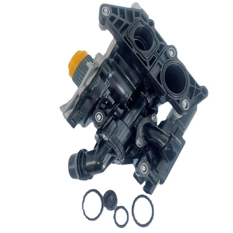 Black water pump assembly for Volkswagen and Audi engines with OEM numbers 06L121111H 06K121600 06K121011 06L121012